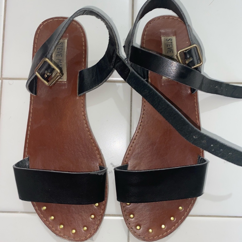 Steve Madden Leather Strap Sandals